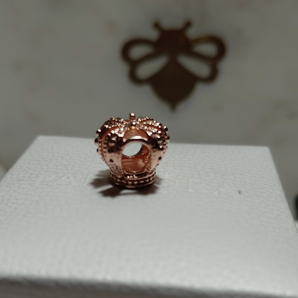 Pandora Rose Gold Crown Charm - Picture 5 of 10
